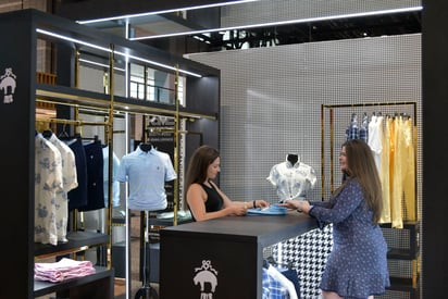 Brooks Brothers counter in use