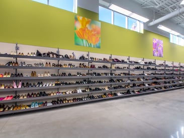 Showing Di Simo modular shoe rack