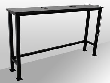 Joe Muggs - outlets embedded into sturdy table