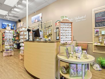 Store showing register counter and table