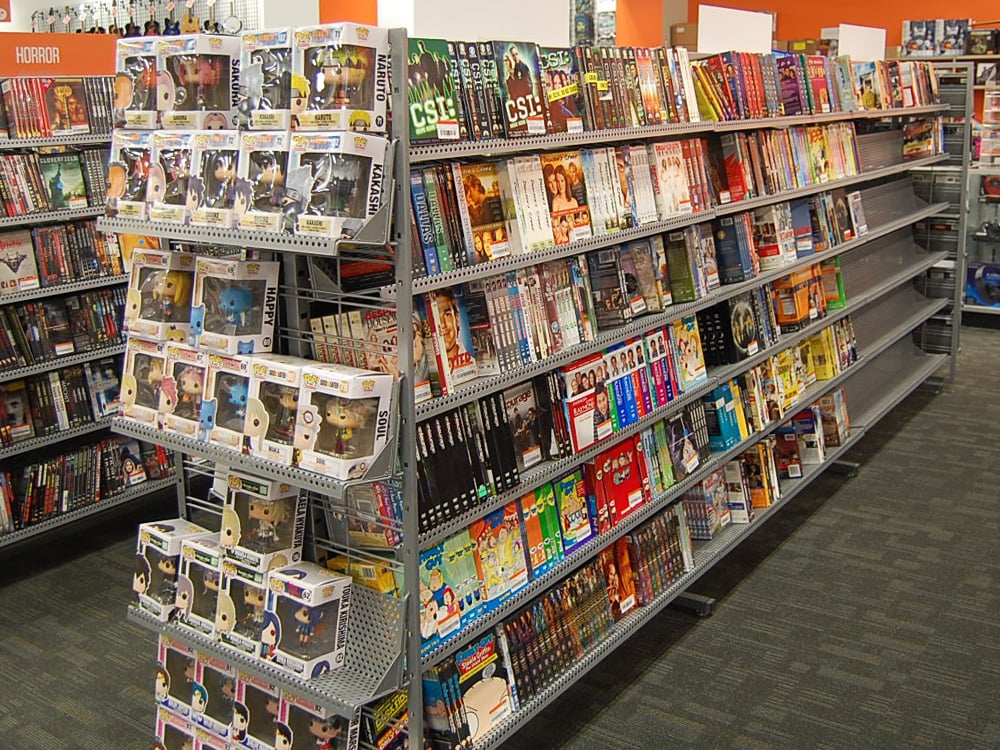 Books-A-Million Image - Silver Gondola and End Cap with Shelves
